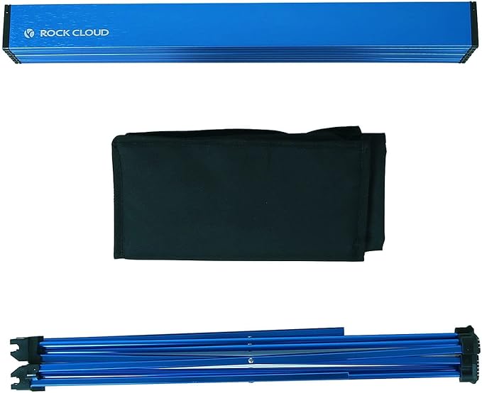 ROCK CLOUD Portable Camping Table Ultralight Aluminum Camp Table with Storage Bag Folding Beach Table for Camping Hiking Backpacking Outdoor Picnic