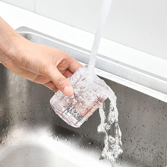 4-Pack 4 in 1 Salt and Pepper Shaker Jars Bottles, 4-Grid Flip Lid Spice Jars - Cylindrical Empty Plastic Seasoning Containers with Transparent Body for Travel Camping BBQ Kitchen Cooking (White)