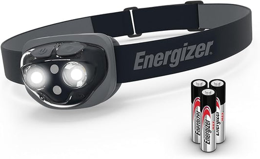 Energizer LED Headlamp Pro360, Rugged IPX4 Water Resistant Head Light, Ultra Bright Headlamps for Running, Camping, Outdoor, Storm Power Outage (Batteries Included)
