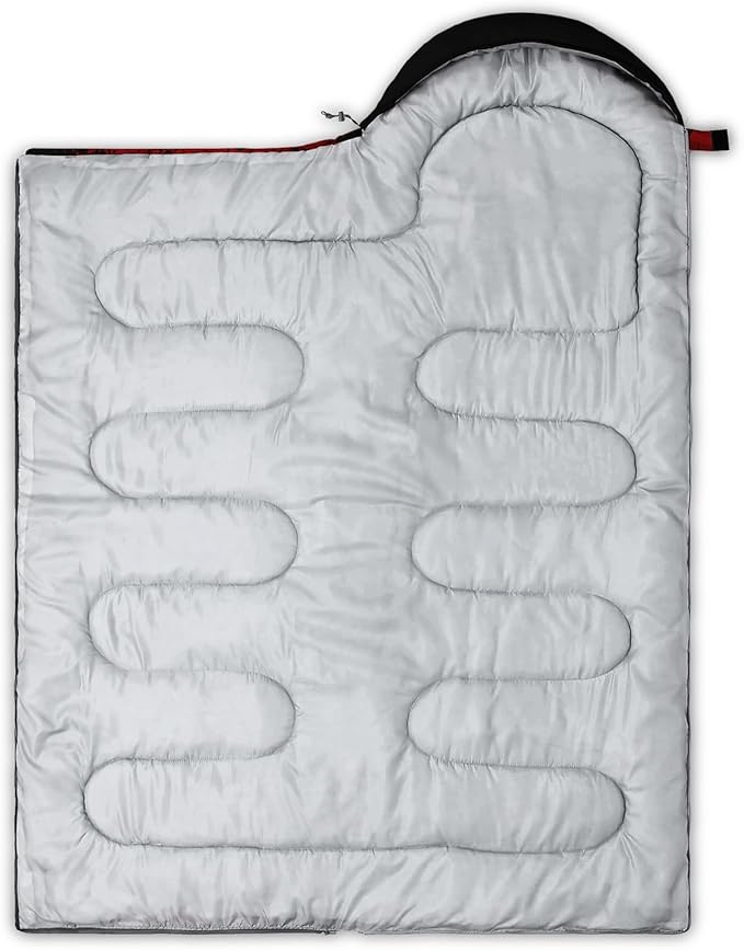 QOOMO Camping Sleeping Bags,3 Season Warm & Cool Weather,Lightweight,Waterproof Sleeping Bags for Adults & Kids,Traveling,and Outdoors,Camping Gear Equipment