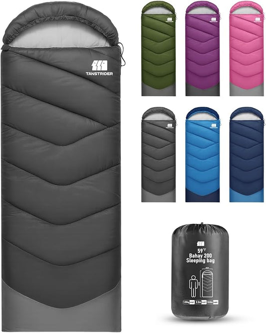 Sleeping Bags for Adults Cold Weather,Portable, Waterproof,Lightweight Sleeping Bag for Tall Girls Boys with Compression Sack for Warm Camping, Hiking, Outdoor & Indoor