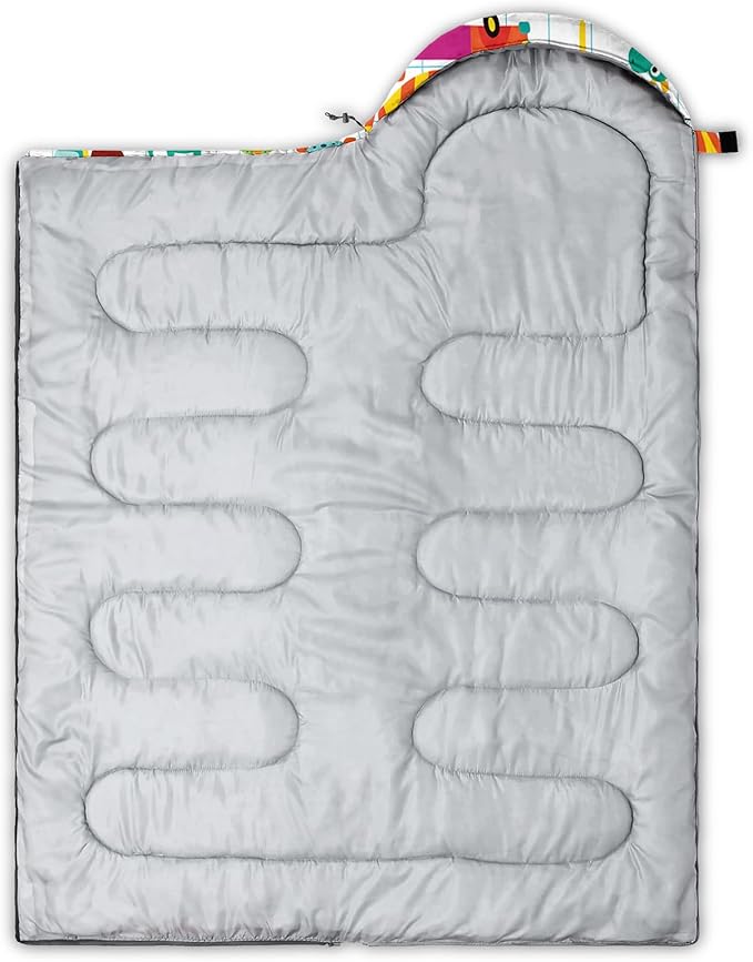 QOOMO Camping Sleeping Bags,3 Season Warm & Cool Weather,Lightweight,Waterproof Sleeping Bags for Adults & Kids,Traveling,and Outdoors,Camping Gear Equipment