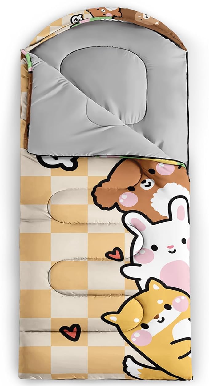 Print sleeping bag,sleeping bags,Outdoor Camping Sleeping Bag，Suitable For Children Boys And Girls Portable,Waterproof,Compact And Lightweight,Great For Outdoor Camping,Backpacking And Hiking