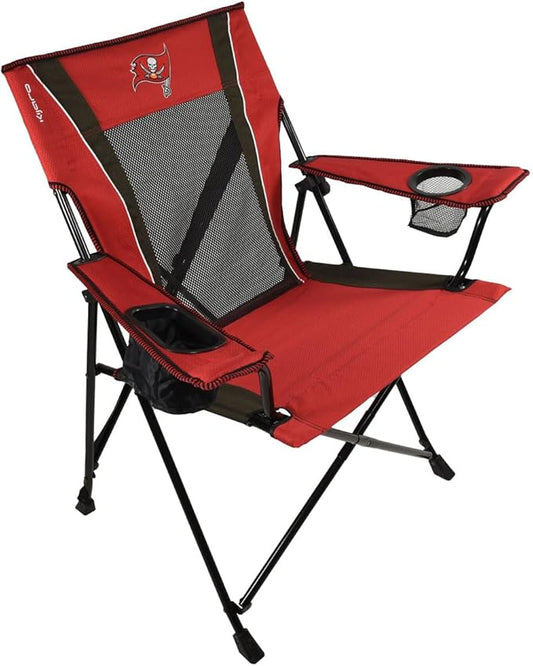 Kijaro Sports Fan Folding Chair, 26" L x 35.5" W x 37" H, Tampa Bay Buccaneers