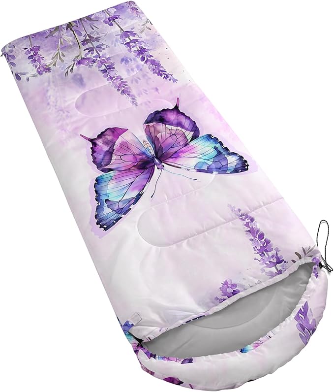 HOSIMA Dear Hunting Pattern Cold Weather Sleeping Bags for Adults,Black Light Weight Sleeping Bags for Kids Adults,WaterProof Sleeping Bags for Outdoors Hiking.