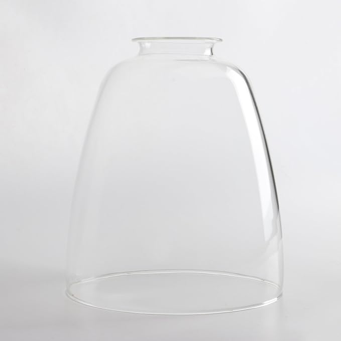 Permo Lighting Fixture Replacement Oval Cone Clear Glass Shade