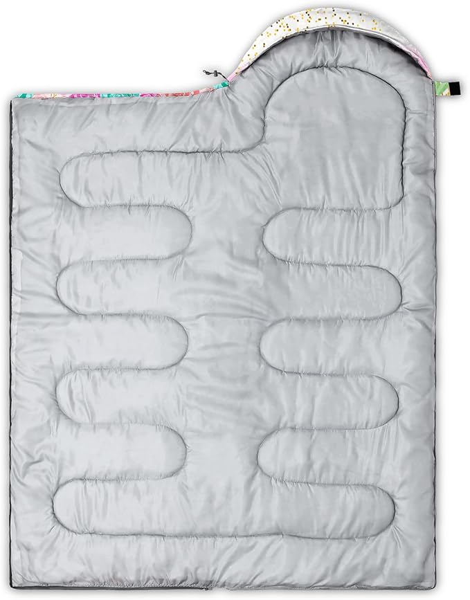 QOOMO Camping Sleeping Bags,3 Season Warm & Cool Weather,Lightweight,Waterproof Sleeping Bags for Adults & Kids,Traveling,and Outdoors,Camping Gear Equipment