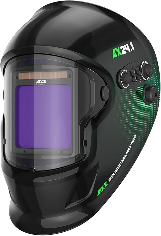 Welding Helmet True Color,Large Viewing Screen Auto Darkening Welding Hood with 4 Arc Sensor Shade 4-5/5-9/9-13 for MIG TIG MMA GRINDING Welder Helmet