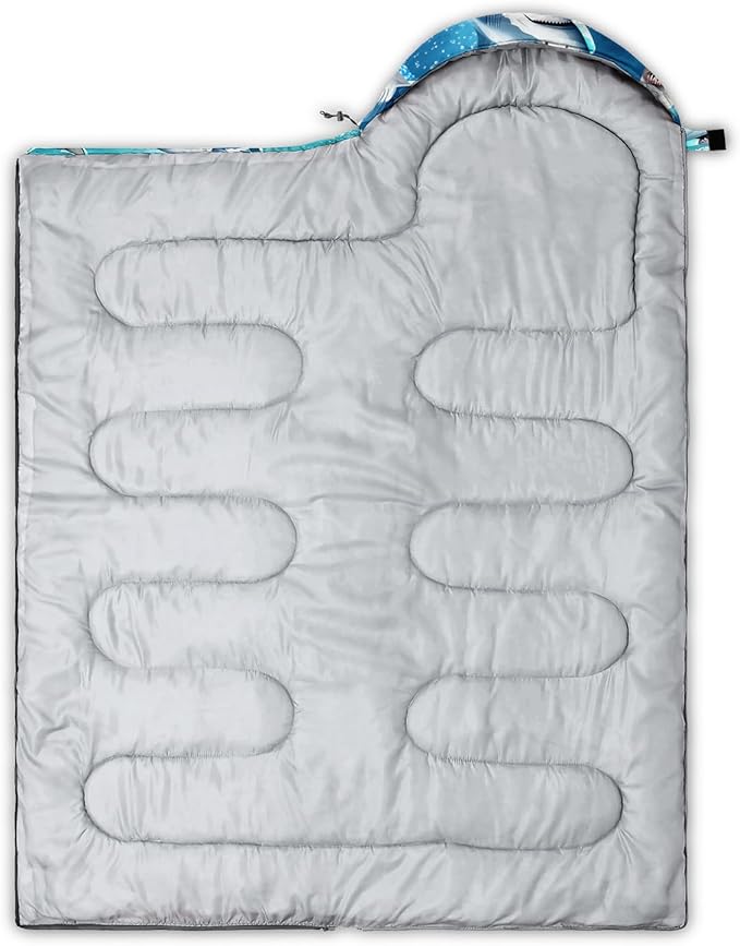 HOSIMA Dear Hunting Pattern Cold Weather Sleeping Bags for Adults,Black Light Weight Sleeping Bags for Kids Adults,WaterProof Sleeping Bags for Outdoors Hiking.