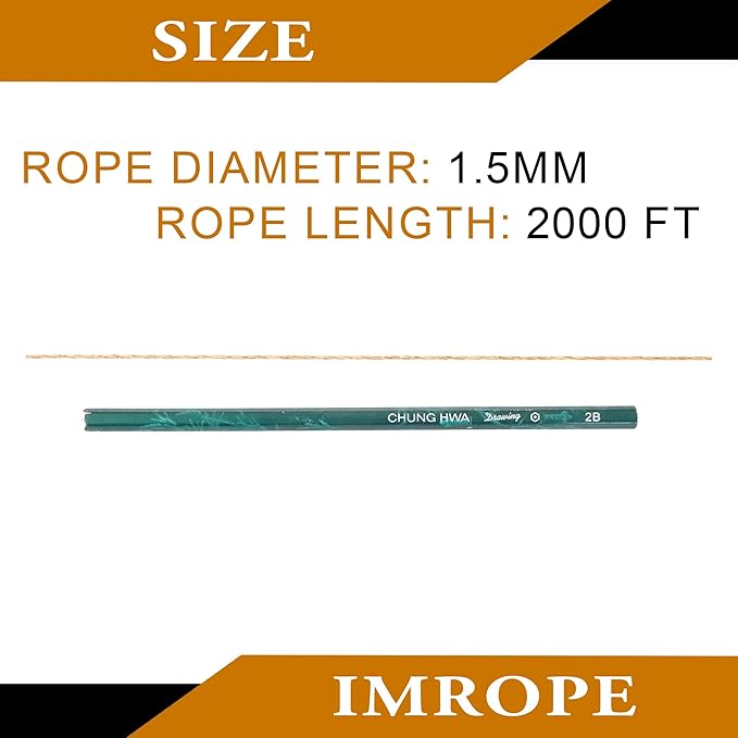 1.5mm x 2000 Feet Natural Jute Rope, Twine for Gardening Tomato Climbing Plant Tie Floristry Crafts Gift Wrapping Packing Decor