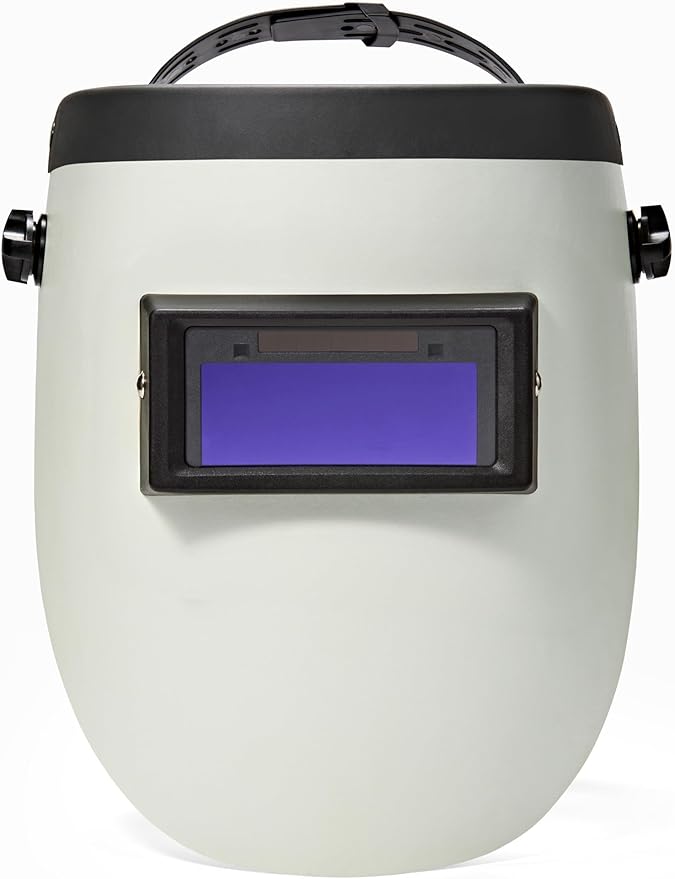 Auto Darkening Welding Helmet - Lightweight, Shade #3/11, with Bag (White)