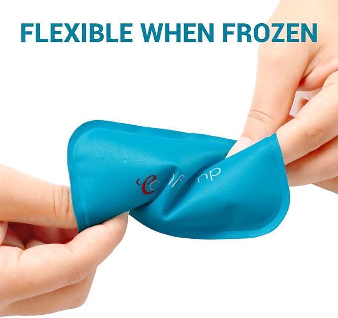 Small Ice Packs, 6 Pcs, Reusable Mini Gel Cold Packs for Injuries, Hot Cold Compress for Kid's Boo Boos, Headaches, Wisdom Teeth, Breastfeeding, Pain Relief, Fever, Mosquito Bite, First Aid 3" X 4.5"