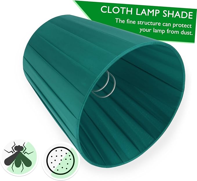 1pc Stylish Cloth Lampshade for Ceiling Table and Floor Lamps Clip Design Easy Installation Decorative Accessory