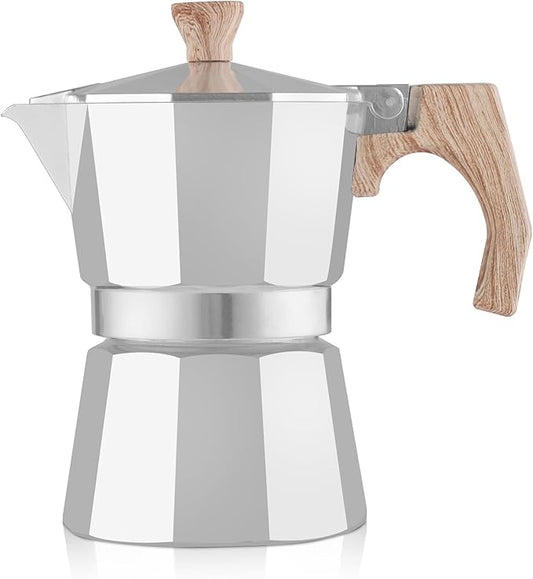 wedrink Stovetop Espresso Maker 3 Cups Moka Pot Cuban Coffee Maker Stovetop Coffee Maker Moka Italian Espresso
