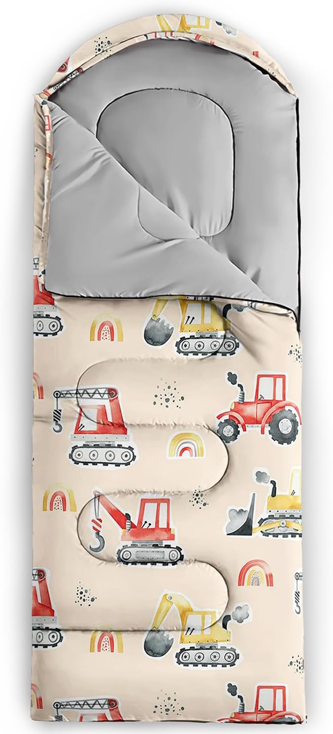 Camping Sleeping Bags Warm & Cool Weather Waterproof Backpacking Sleeping Bag All Seasons Camping, for Adult Kids Boy Girls Camping Gear Equipment, Traveling