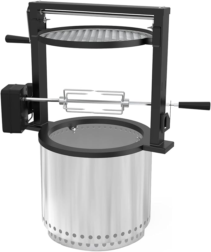 onlyfire Santa-Maria Style Rotisserie Rotating System for Solo Stove Ranger 15" Smokeless Fire Pit