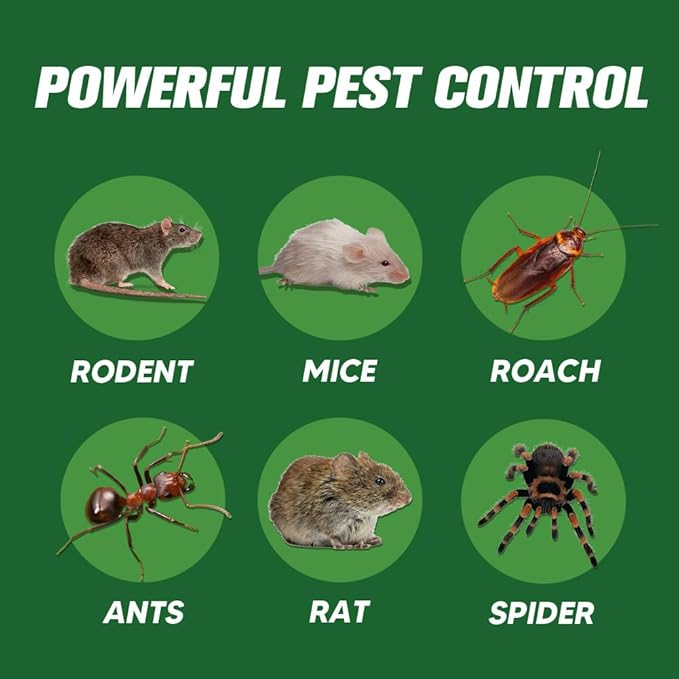 Pest Control, Mouse Repellent Pouches, Rodent Repellent, Mice Repellant Indoor, Peppermint Mice to Repel Spider, Ant, Roach & Mosquito, Rat Repellant Outdoor, Keep Mouse Out of Camper-8P