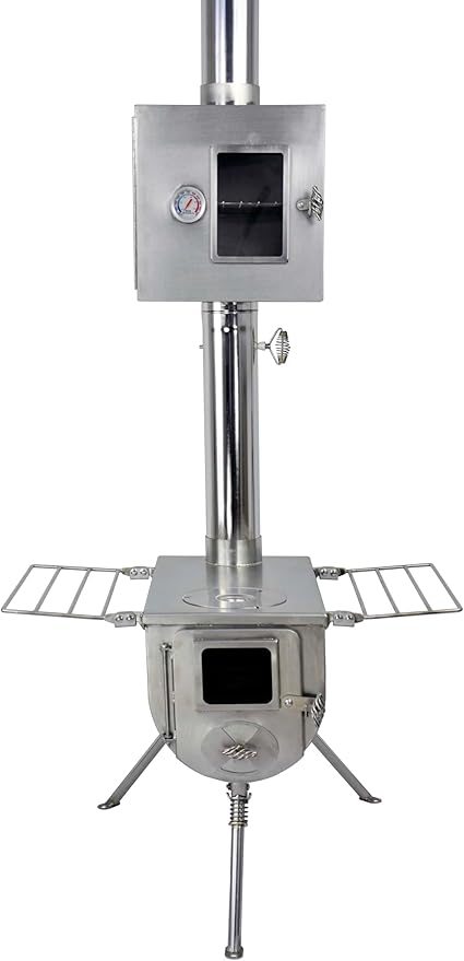WINNERWELL 3.5 Inch Pipe Oven | Stainless Steel, Compatible with Large Size Winnerwell Tent Stoves, Ideal for Camping Oven
