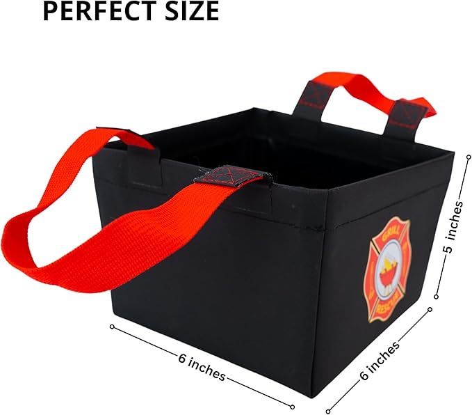 Grill Rescue Collapsible Bucket – Durable, Foldable Water Bucket for Grill Cleaning, Camping, and Outdoor Use (Dunk Tank)