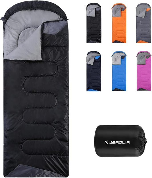 Sleeping Bags for Adults Backpacking Lightweight Waterproof- Cold Weather Sleeping Bag for Girls Boys Mens for Warm Camping Hiking Outdoor Travel Hunting with Compression Bags