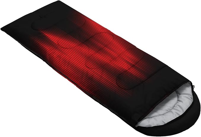 QOOMO Camping Sleeping Bags,3 Season Warm & Cool Weather,Lightweight,Waterproof Sleeping Bags for Adults & Kids,Traveling,and Outdoors,Camping Gear Equipment