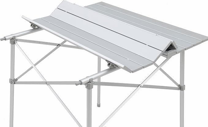ALPS Mountaineering Aluminum Roll-Top Camp Table with Fast Setup and Compact Storage