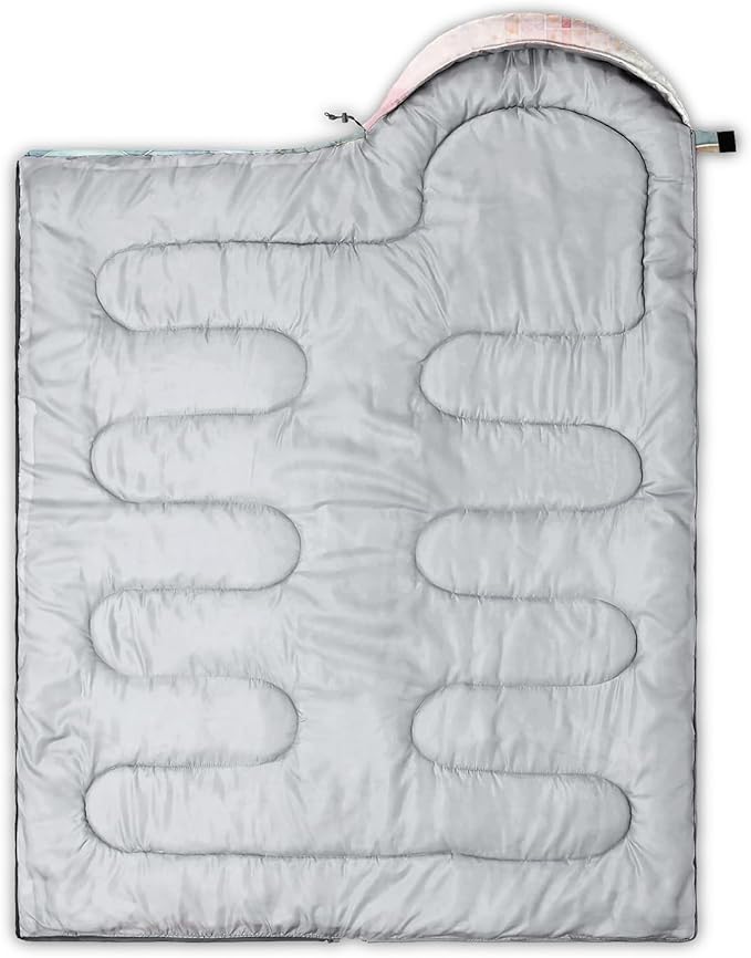 Sleeping Bags for Adults and Kids Backpacking Camping Sleeping Bags for Girls and Boys Lightweight Waterproof Cold/Warm 3-Season