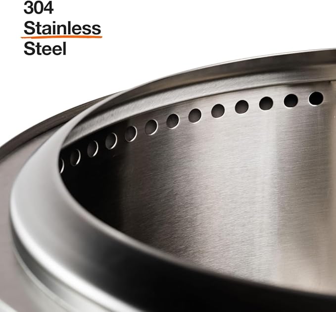 Solo Stove Bonfire Essential Bundle | Smokeless Fire Pit with Stand & Lid, Ideal for 4–6 People | Portable Wood Burning, Removable Ash Pan, Stainless Steel, 16.75" H x 19.5" Dia, 21.75lbs