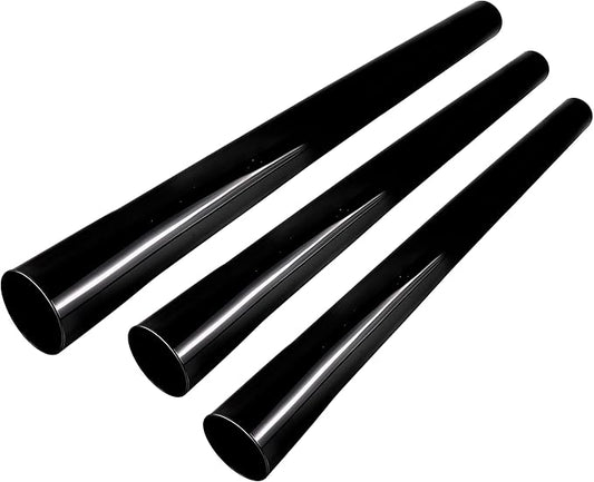 Vacuum Extension Tubes, 1.25 Inch Diameter, 2P14.76" and 1 P 17.71" Length - Black | Compatible with 1-1/4 Inch Hose Wet/Dry Vacuum Cleaners | Versatile Tool (Black, 2 P14.76" +1 P 17.71 ")