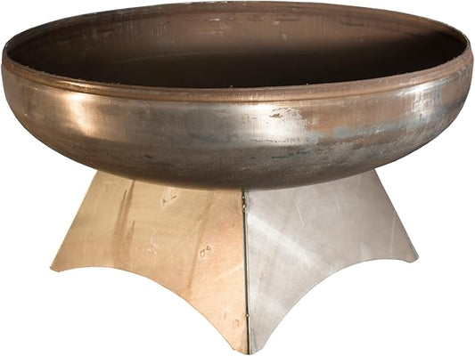 Liberty Fire Pit – Ohio Flame Wood Burning Outdoor Fire Pit - 48" Diameter with Standard Base (Made in USA)