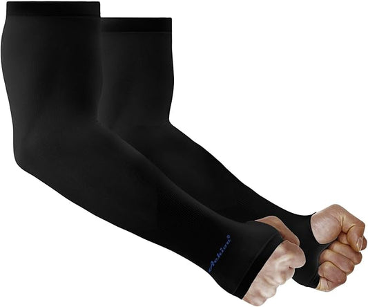 Achiou Arm Sun Sleeves Compression UV Protection Cooling for Men Women Summer Sunblock Basketball Football, Cover Arms Tattoo