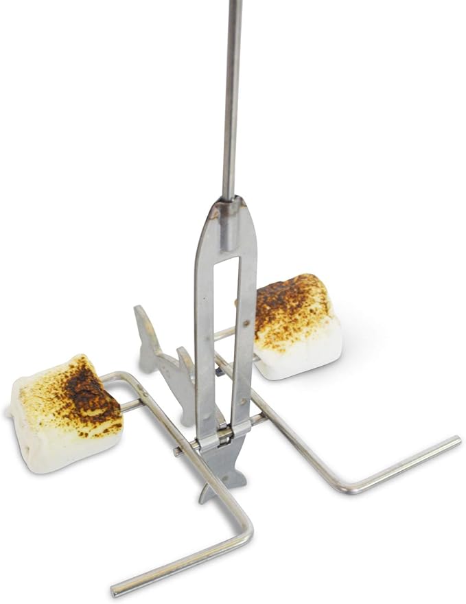 Campfire Roasting Sticks – Smore Sticks & Hot Dog Skewers for Fire Pit Cooking – Camping Essentials & Must Haves Campfire Accessories for Family Fun Outdoors