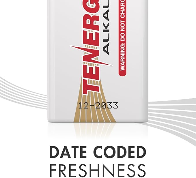 Tenergy Alkaline Batteries & Storage Case, 24xAAs, 24xAAAs, 4xC Size, 4xD Size, 4x9V Size Batteries, and Battery Organizer Case