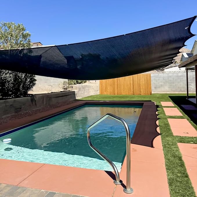 Garden Shade Cloth, 80%-90% Resistant Sun Shade Neting Mesh Tarp with HDPE Material and Reinforced Grommets, Sunblock Trap for Greenhouse Plant Pergola Backyard Patio, 6x20FT