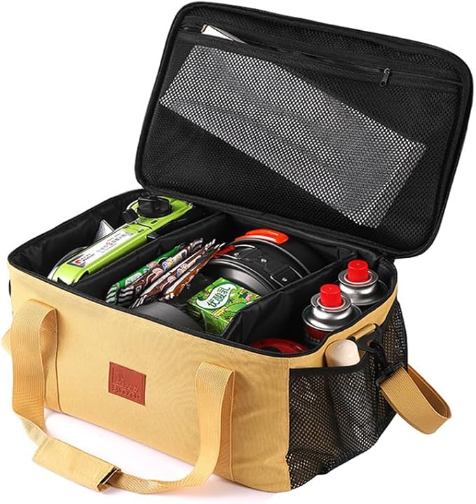 Camping Cookware Storage Bag, Camping Cooking Utensils Organizer, Camping Storage Handbag, Barbecue Tool Storage Bag, Cookware Utensils Kit Travel Hanging Bag Outdoor Equipment Carry Bag