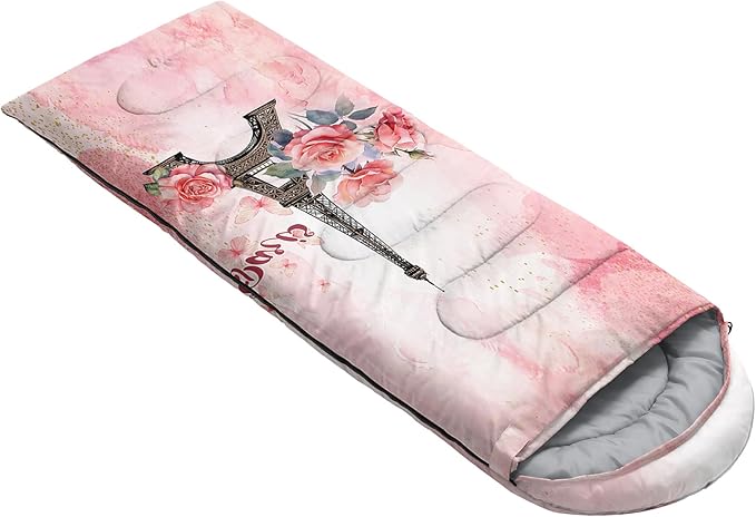 QOOMO Camping Sleeping Bags,3 Season Warm & Cool Weather,Lightweight,Waterproof Sleeping Bags for Adults & Kids,Traveling,and Outdoors,Camping Gear Equipment