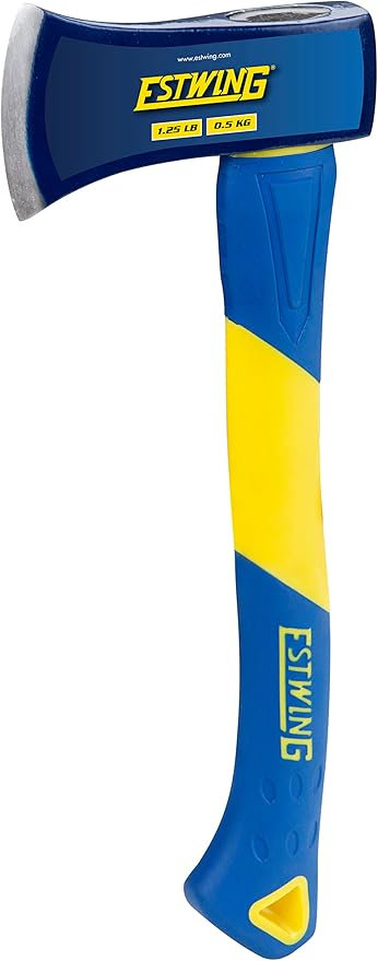 Estwing Axe, 14 Inch Handle, 1.25 lb Head with Fiberglass Handle, Model #62440