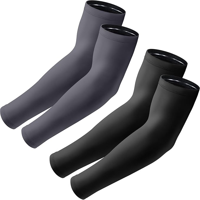 Arm Sleeves, UV Sun Protection Sports Non Slip Compression Cover for Men/Women