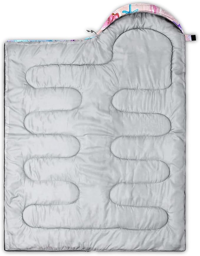 QOOMO Camping Sleeping Bags,3 Season Warm & Cool Weather,Lightweight,Waterproof Sleeping Bags for Adults & Kids,Traveling,and Outdoors,Camping Gear Equipment