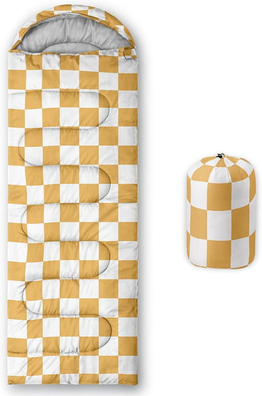 Sleeping Bags for Adults and Kids Backpacking Camping Sleeping Bags for Girls and Boys Lightweight Waterproof Cold/Warm Sleeping Bag for All Season