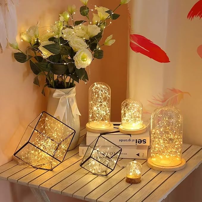 3 Pack USB Fairy Lights USB Powered String Lights Warm Yellow 2 Meters 20 lamp Beads Led Christmas Lights Fairy String Lights led Light String (Warm Yellow)