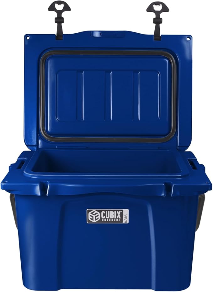 Viva 25QT Portable Rotomolded Hard Cooler, 5-Day Ice Cold Retention, Travel, Beach, Camping, Fishing