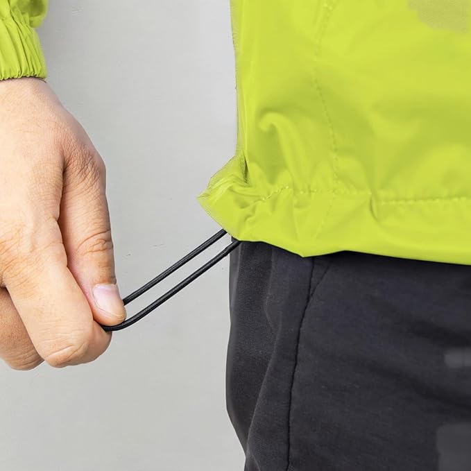 33,000ft Packable Rain Jacket Men's Lightweight Waterproof Rain Shell Jacket Raincoat with Hood for Golf Cycling Windbreaker