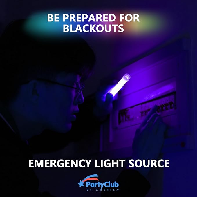 Premium Glow Fever Bulk Ultra Bright Multi Color Glow Sticks Emergency Light Sticks for Camping Accessories Parties Hurricane Supplies Earthquake Survival Kit and More