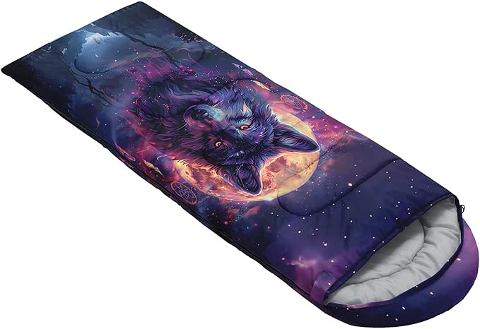 AILONEN Pink Lovely Rabbit Sleeping Bag for Girls Kids Adults,Warm and Cool Weather,Lightweight,Waterproof Backpacking,Cartoon Flowers Printed Bunny Sleeping Bag for Camping