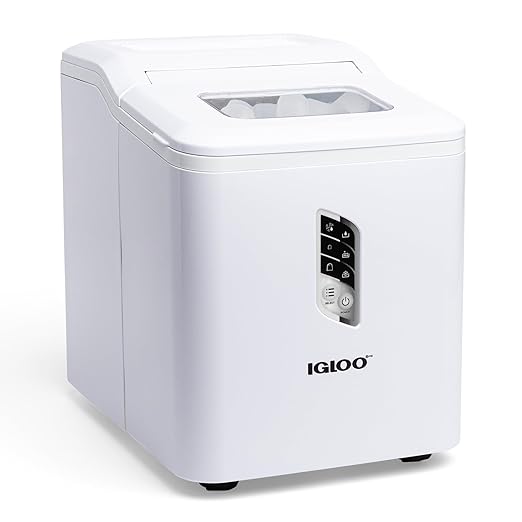 Igloo ICEB26WH 26-Pound Automatic Portable Countertop Ice Maker Machine - White