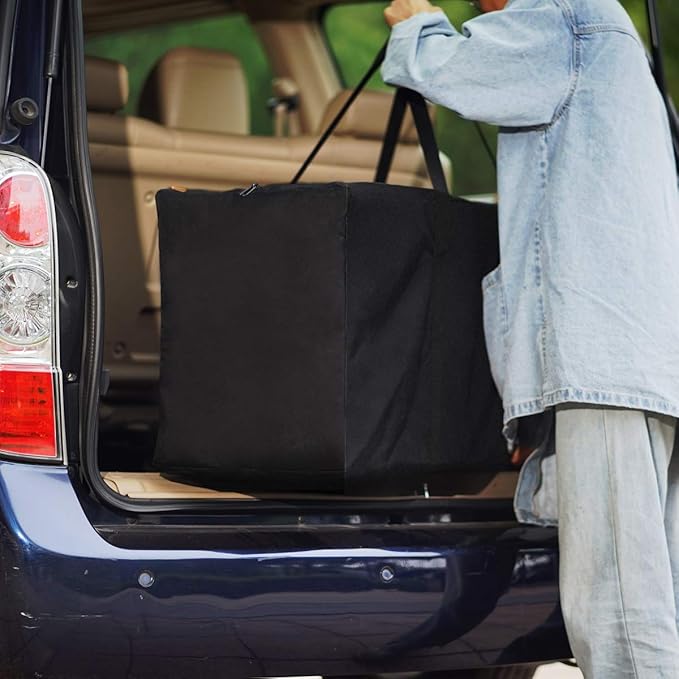 INFANZIA 47 inch Duffel Travel Sports Equipment Bag, Long Luggage Bag with Upgrade Zipper Water Resistant, Extra Large Foldable Storage Bag for Camping, Tent, Tripod, Fishing