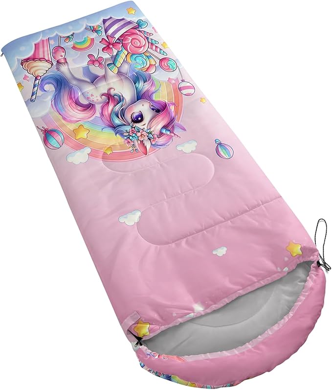 HOSIMA Dear Hunting Pattern Cold Weather Sleeping Bags for Adults,Black Light Weight Sleeping Bags for Kids Adults,WaterProof Sleeping Bags for Outdoors Hiking.