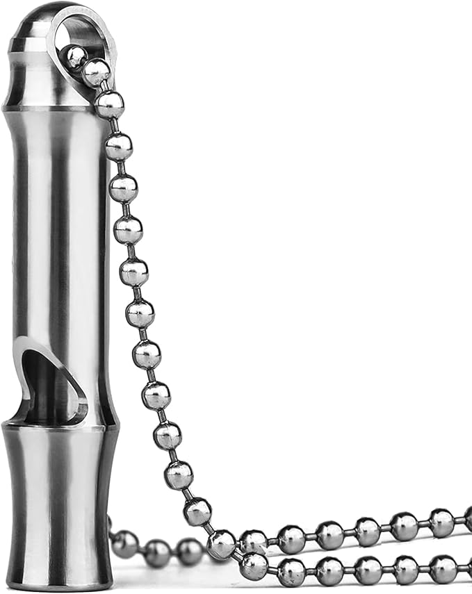 Emergency Whistle,Titanium Whistle EDC Safety Whistle for Outdoor Camping,Loud Survival Whistles Loud up to 120db