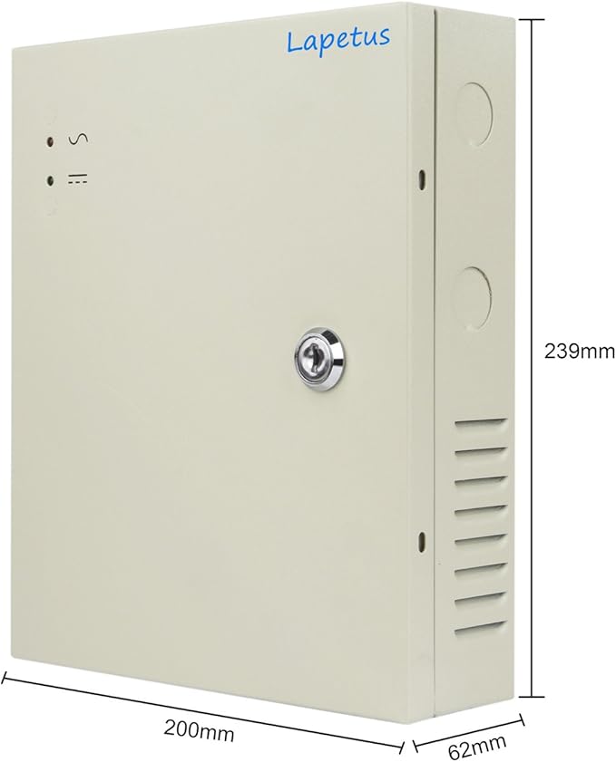 16 Channel Port 12V DC 10 Amp Amper with PTC Fuse Distributed Power Supply Box for CCTV DVR Security System and Camera or Cameras